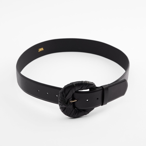ZARA Real Leather Belt Black Limited Edition - Picture 2 of 3